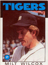 1986 Topps Baseball Cards      192     Milt Wilcox